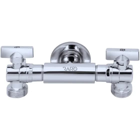 Torneira Metal Dupla Multifuncional Maquina De Lavar/secar Tanque Jardim Quintal Duas Saidas