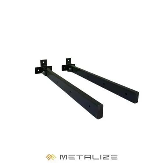 Varal Retrátil Articulável Dobrável 50cm LeDu Metais – Par com 4 Furos, Reforçado, Economia de Espaço, Área de Serviço