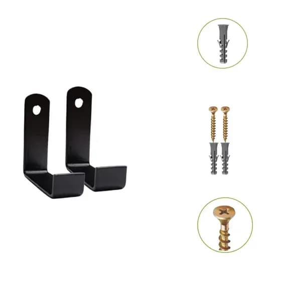 Gancho de Parede Multiuso Reforçado LeDu Metais – Suporte Resistente para Ferramentas, Mangueiras, Garagem e Organização