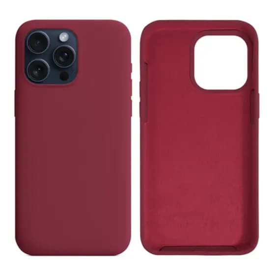 Capa Capinha Para iPhone 12 Pro Max Vinho Aveludada