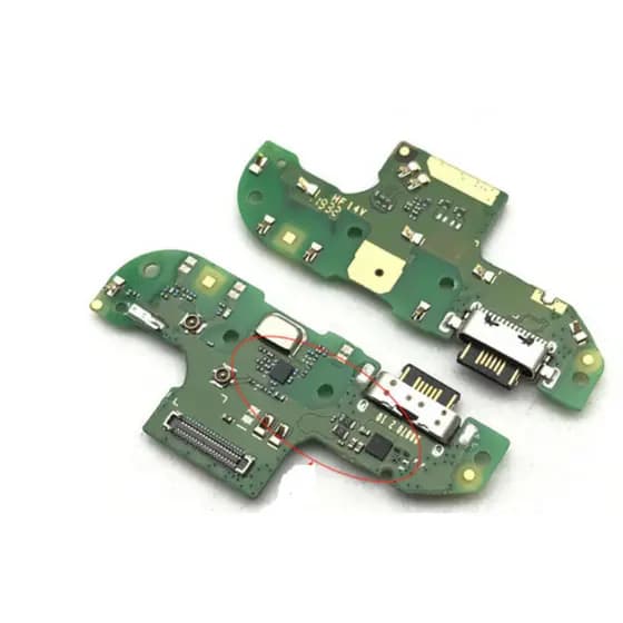 Placa De Carga Usb Tipo C Microfone Para Moto G8 Play