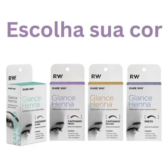 HENNA GLANCE designer sobrancelha profissional renna glace rena glace indiana RARE WAY