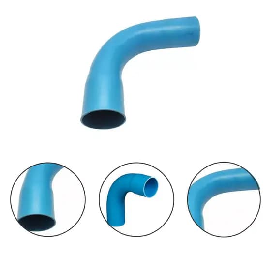 Curva Longa Pvc Azul 125mm Pn 80 Para Tubo de Irrigação 90° Para Alta Preção