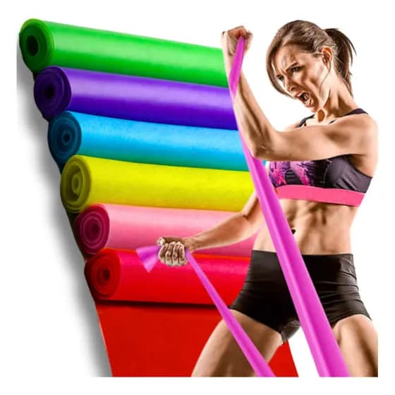 Faixa Elástica Fisioterapia Academia Thera Band Para Exercícios Multifuncionais 1,5 metro Espessura 0.35mm