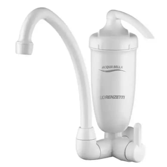 Torneira C/ Filtro Lorenzetti Purificador Acqua Bella Branco