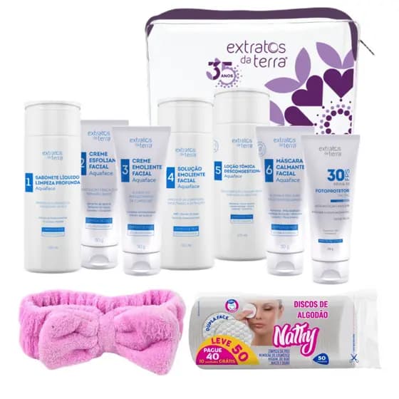 Kit Limpeza De Pele Estudante Completo Extratos Da Terra
