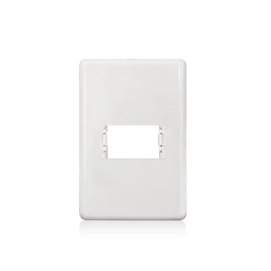 Placa 4X2 Com 1 Módulos Horizontal Com Suporte 3 Módulos