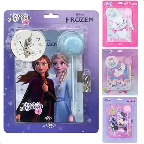 Livro de Segredos Infantil Com Caneta de PomPom e Cadeado - DCL