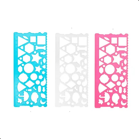 Regua Geometrica 20cm Plastica Brw