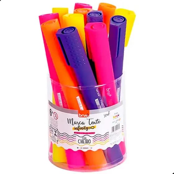 Kit 12 Marca Textos Gigantes Com Cheirinho Infinity Feminino