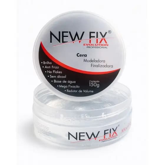 Gel Cera para cabelo masculino old money Efeito Molhado Tradicional new fix 150gr