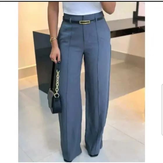 calça social feminina pantalona