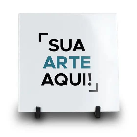 Azulejo Personalizado 20 X 20 MONTE DO SEU JEITO COM FOTO, FRASE SUA ARTE EXCLUSIVA