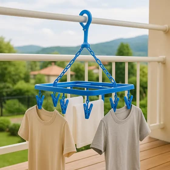 Varal roupa íntima, dobrável, multiuso, com prendedores, calcinha, cueca, sutiã, biquíni e meias