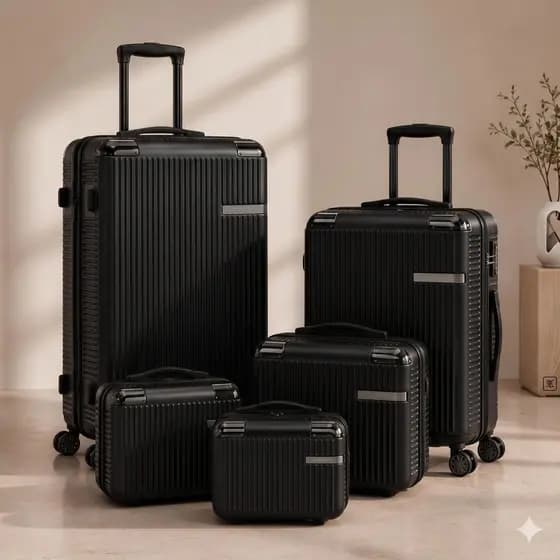 Kit Malas Conjuntos De Viagem Estrutura Resistente Premium 2 Malas 10kg E 12kg + 3 frasqueira P M G