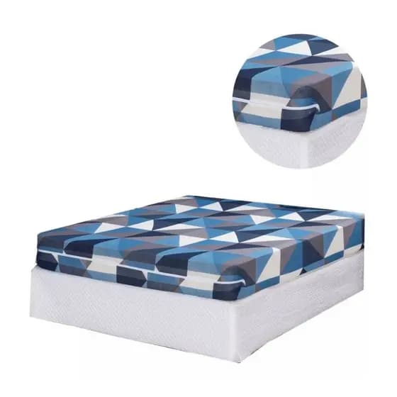kit 2 Capas De Colchão Casal Com Ziper Estampada Proteção Durável e Fácil de Limpar uso Diário