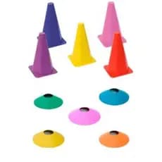 Kit Treino Funcional Agilidade Escada 7 Degraus 10 Cones 10 Chapéus 1 Kit 5 Mini Band 1 Corda Pvc