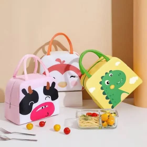 Bolsa Térmica Lancheira Marmita Nécessaire Marmita Com Desenho De Animais De Bichinhos