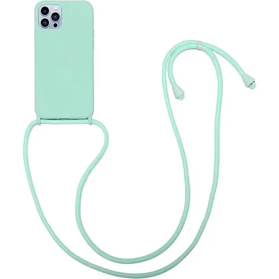 Capa com Alça para iPhone - Verde Menta (OFERTA)