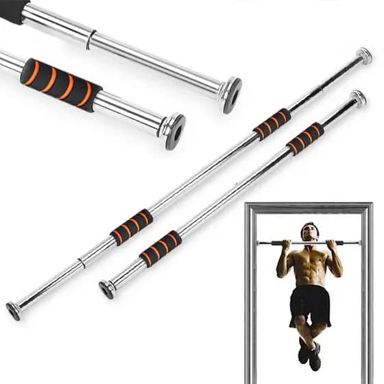 Barra de Porta Fixa Extensível Lorben para Exercício Flexão Crossfit Treino Musculação