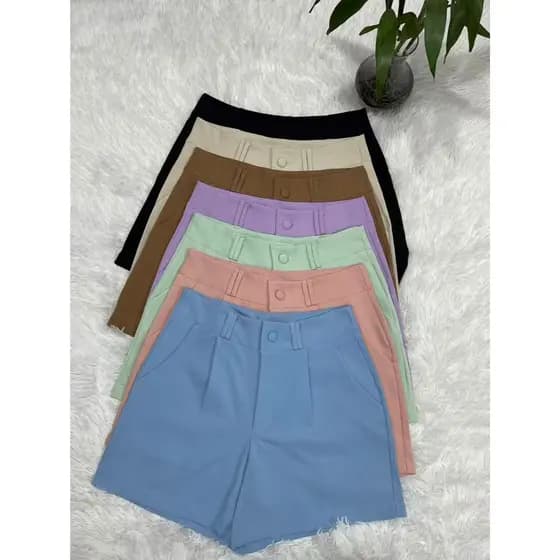 Shorts formais femininos marrante limaomoda