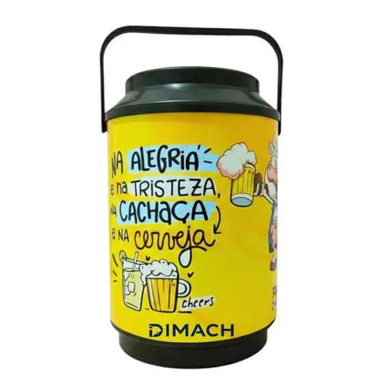 Caixa Térmica 6 Litros 10 Latas Cooler Pequeno Prático Alta Qualidade Estampado