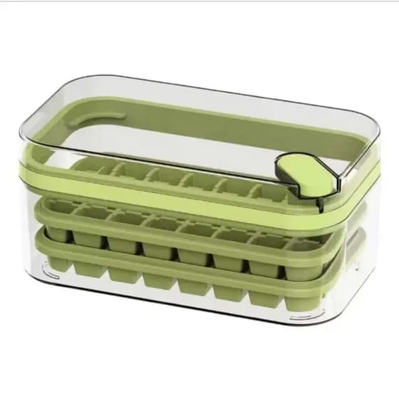 Conjunto de formas de gelo em silicone com caixa, material seguro para alimentos--1062