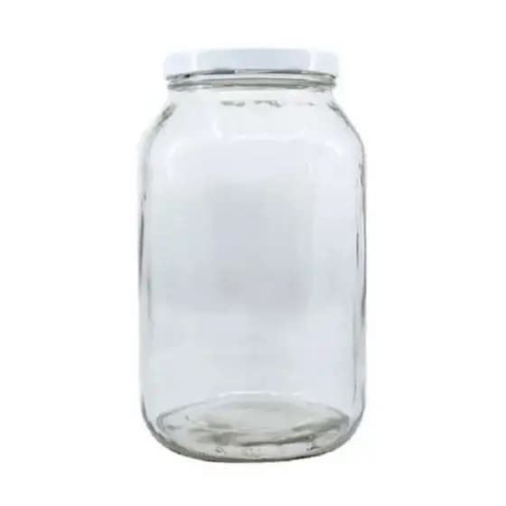 6 Pote de 3 Litros de Vidro com Tampa Metálica. Ideal para Kombucha e Conservas em Geral