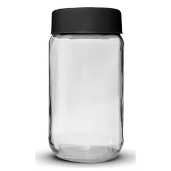 3 Potes de 800ml de Vidro, AZ500, Com Tampa de Plástico. Ideal Para Armazenar Conservas e Grãos.