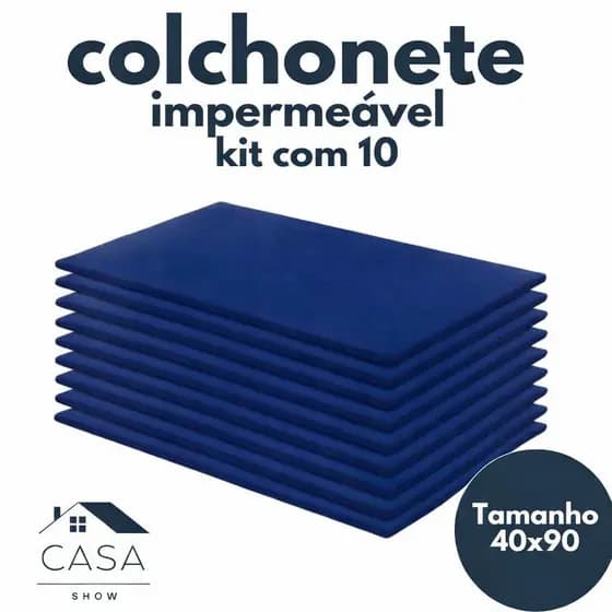 Kit Com 10 Colchonete Para Academia Treino Ginastica D23 Revestido Impermeável