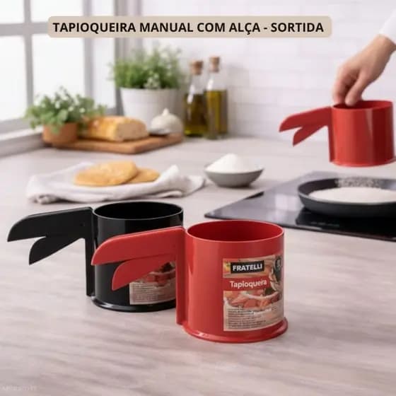 Tapioqueira Manual Alça Prensa Tapioca Modelador Massa Beiju Forma Tapioca Caseira Utensilio Cozinha Sortida