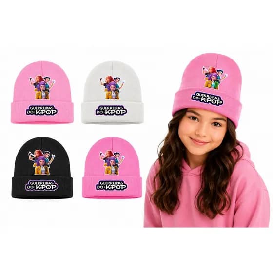 TOUCA Infantil Guerreiras Do K-POP - Quentinho e Confortável