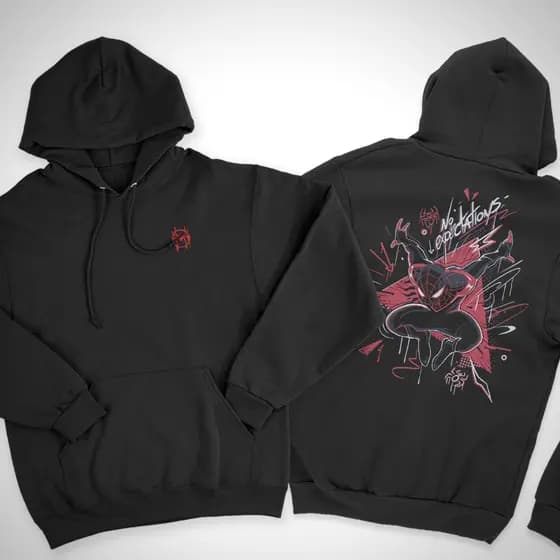 Blusa de Frio Flanelada Homem Aranha Aranhaverso Moletom Canguru Lançamento