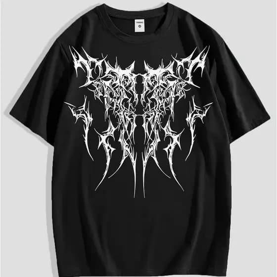 Camiseta 100% Algodão Streetwear Gótica Punk Camisa Masculina Lançamento