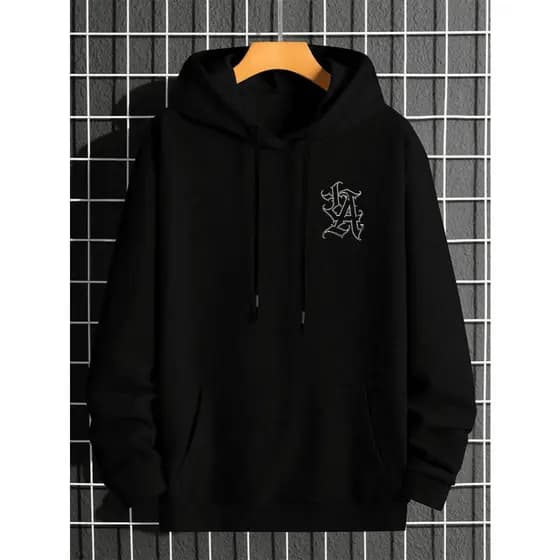Casaco de Moletom Masculino Flanelado Streetwear LA Los Angeles Novidade