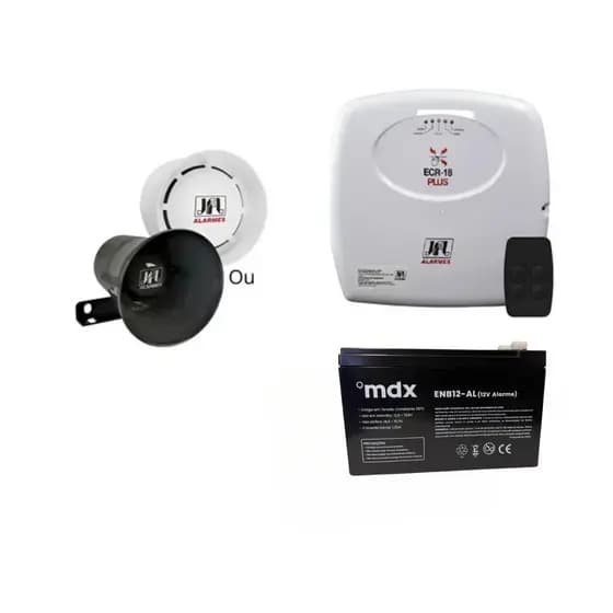 Kit Central De Choque Ecr-18 Plus Acesso Smartphone Jfl