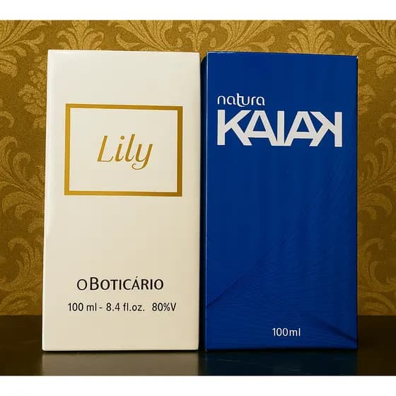 Kit 2 Perfumes Kaiak Masculino e Famoso Feminino 100ml Fragrância Marcante Fixação