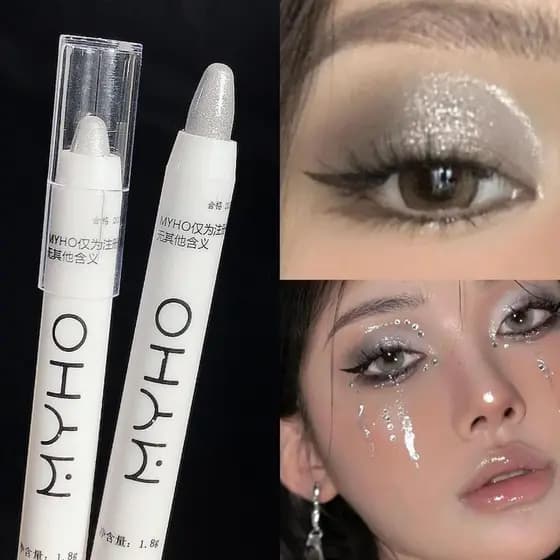 1 Peça Caneta De Bicho-Da-Seda Deitado Destaque Monocromático Com Sombra flash