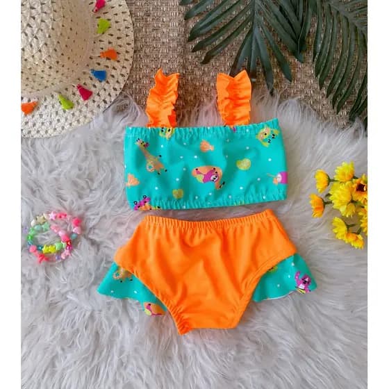 Biquini Infantil Menina Roupa de Praia e Roupa de Piscina e Roupa de Banho