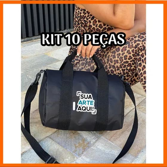 KIT 10 Mala Academia - PERSONALIZADA - Estampada - Stilo Club