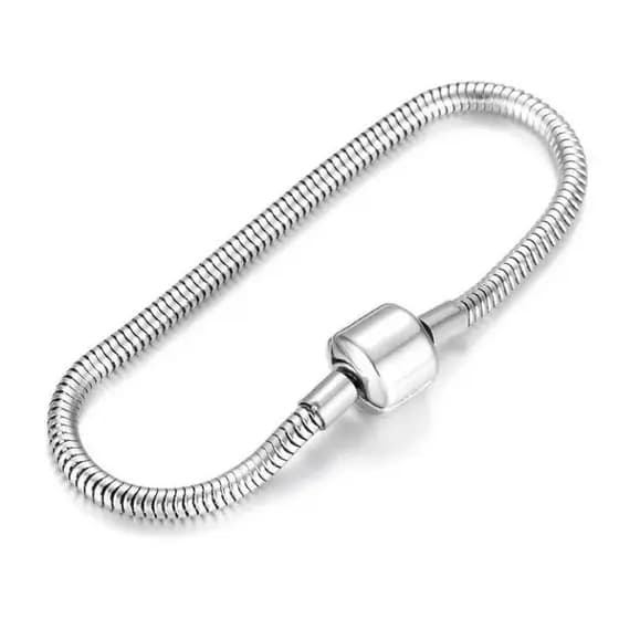 Pulseira Para Berloques em Aço Inoxidavel Maleável Universal