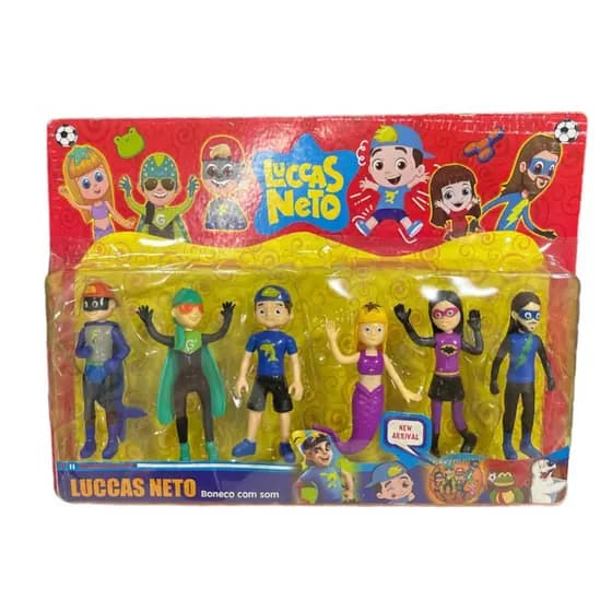 Bonecos Luccas Neto Turma 5 Bonecos Lucas Neto Coleção