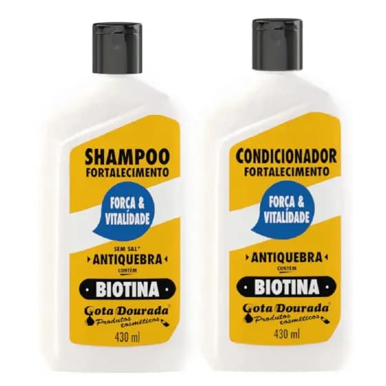 Kit Shampoo E Condicionador Fortalecimento Biotina
