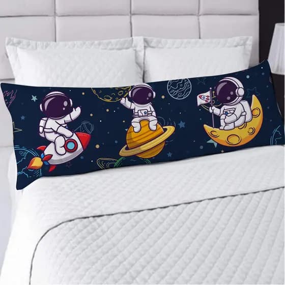 FRONHA TRAVESSEIRO DE CORPO XUXÃO 1.25X0.45CM REFIL ENCHIMENTO DE SILICONE ASTRONAUTA GALAXY STAR