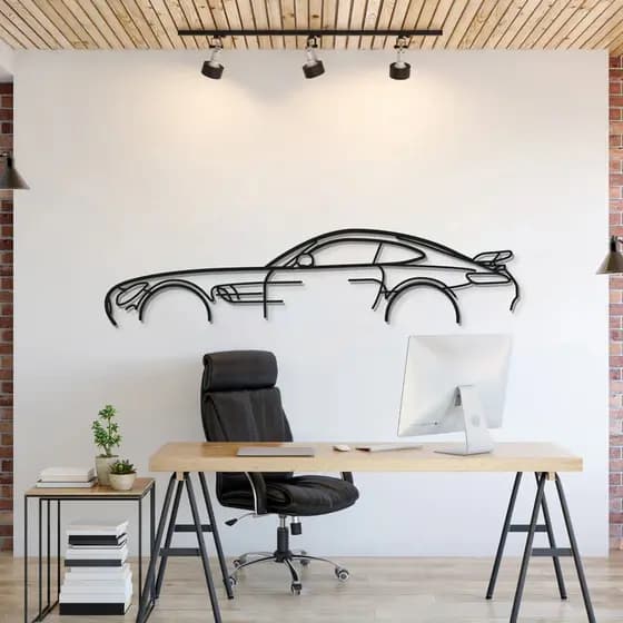 QUADRO CARRO DECORAÇÃO SALA QUARTO AMG GTR CLASSIC FEITO EM ACM - DIVERSOS TAMANHOS