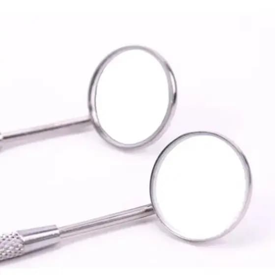 Espelho de Precisão Profissional Inox para Alongamento Extensão de Cílios