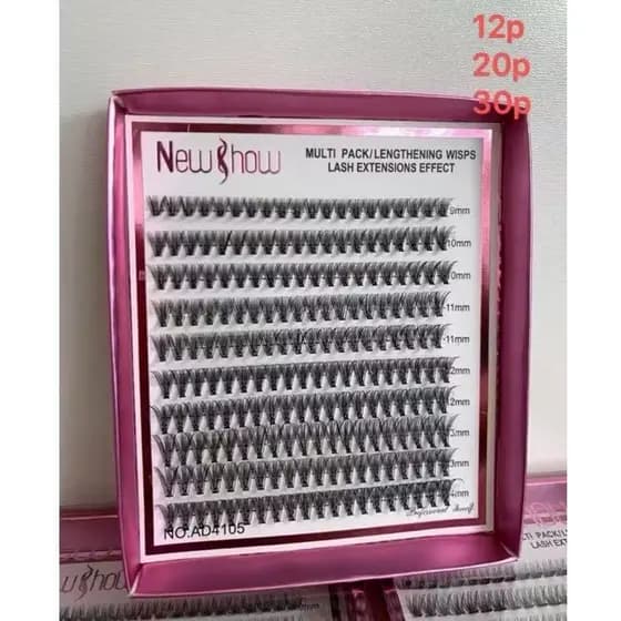 Cilios Fio A Fio Tufinhos Sem Nó Curvatura D 20P - Real Love