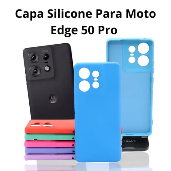 Capa Moto Edge 50 Pro Capinha Case Silicone