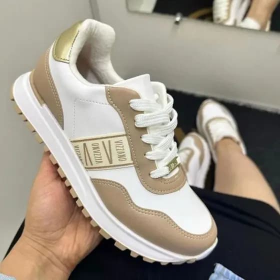 Tenis Sneaker Feminino Jogging Vizzano Sola Tratorada Lançamento