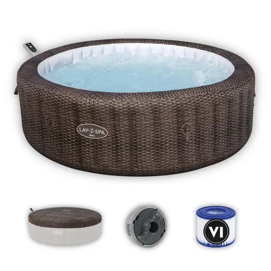 Banheira Ofurô Spa Inflável Bali 1.260L Smart Até 7 Pessoas + 1 Bomba Aquecedora + Aplicativo WiFi + Capa Bestway